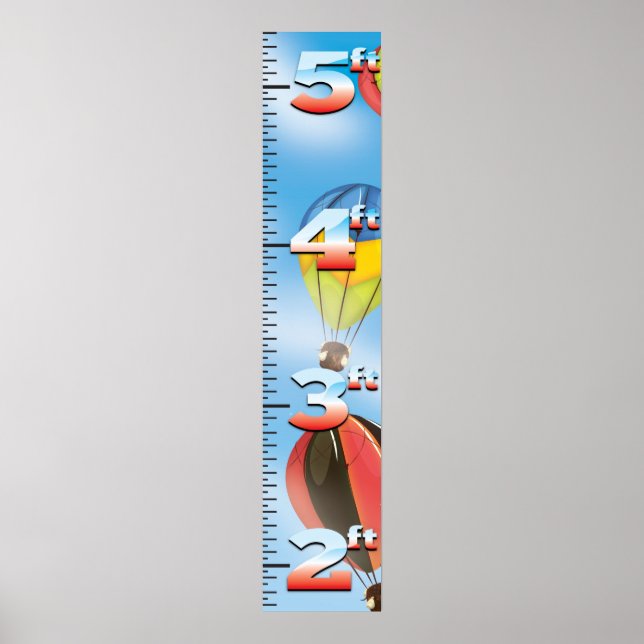 Varmt Luftballonger Tillväxtdiagram Poster (Framsidan)