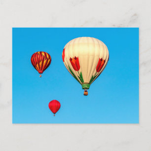 Varmt luftballonger vykort