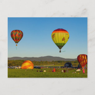 Varmt luftballonger vykort