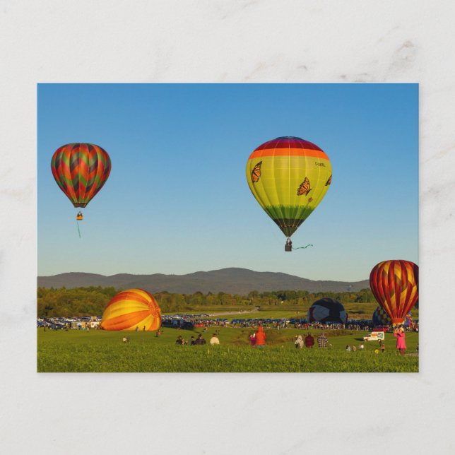 Varmt luftballonger vykort (Framsida)