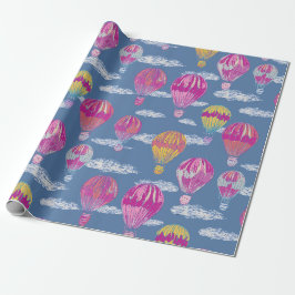 Varmt Luftballongspapper Presentpapper