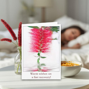 Varmt önskar på en snabb återhämtning blommorkort kort