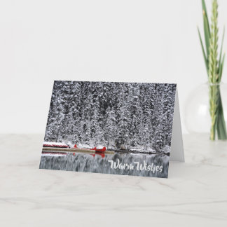 Varmt önskemål & glad helg sjökanoter i vinter