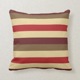 Varmt röda randigt kudder kudde