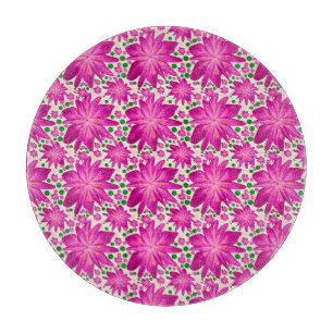 Varmt rosa blomster sömlöst mönster 