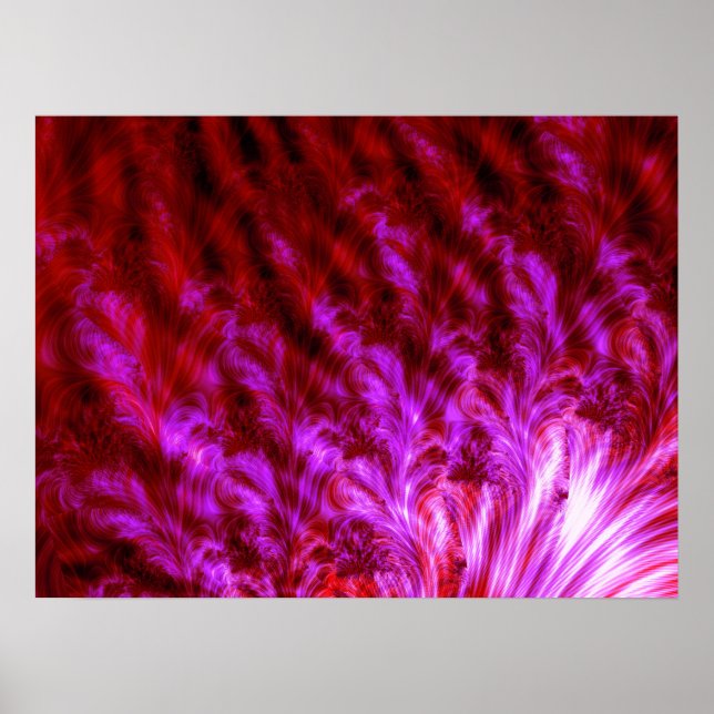 Varmt Rosa Brandvägg Poster (Framsidan)
