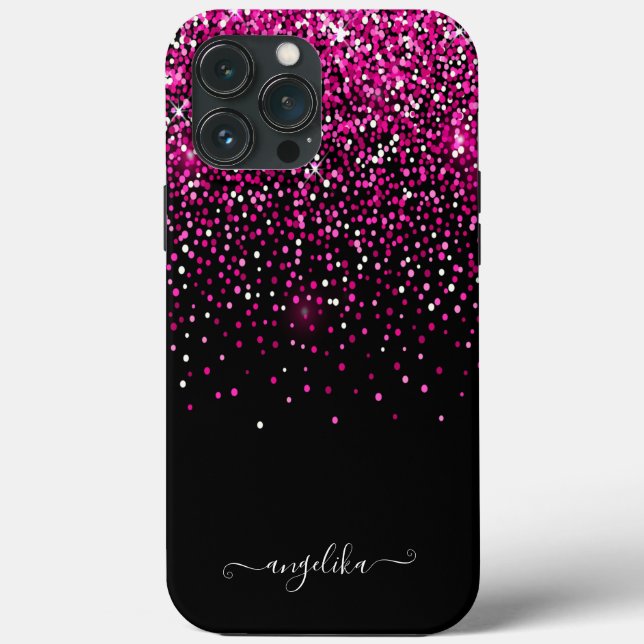 Varmt rosa falskt glitter Bokeh (Baksida)