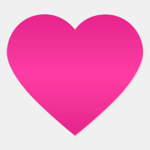 Varmt Rosa Gradient Bakgrund Hjärtformat Klistermärke
