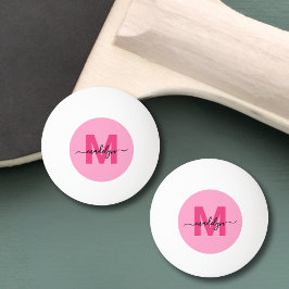 Varmt Rosa Monogram Pingisboll