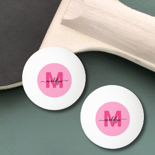 Varmt Rosa Monogram Pingisboll