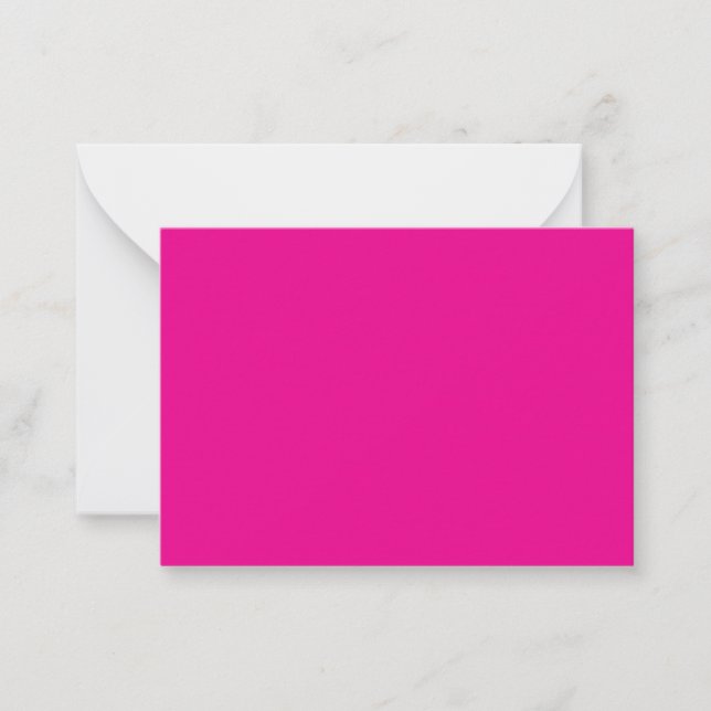 Varmt Rosa Notkort på Marmor Anteckningskort (Framsida)