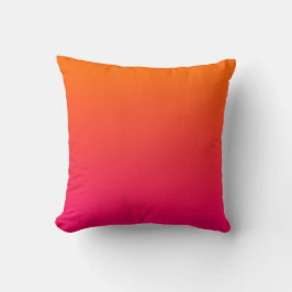 Varmt rosa och orange ombré kudde