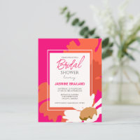 Varmt rosa och orange tusensköns abstrakt blomster