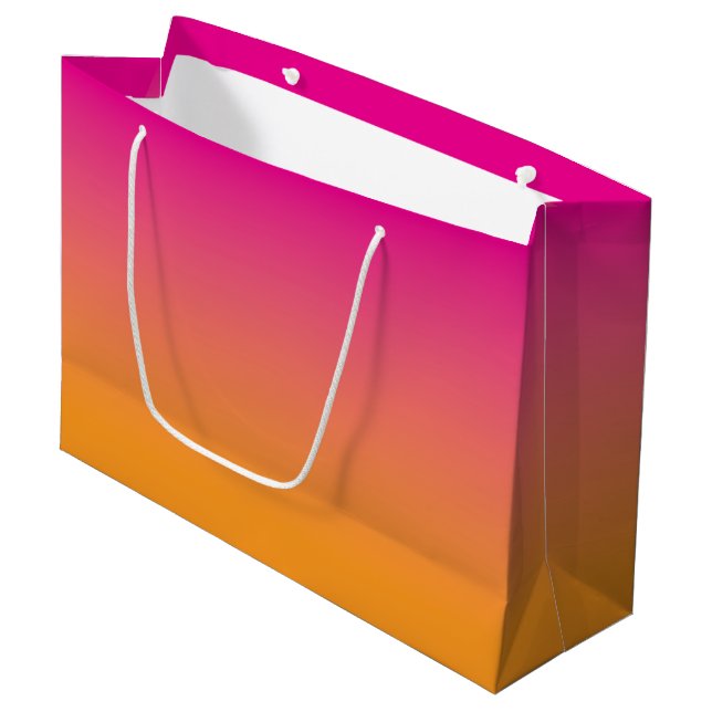 Varmt rosa till orange ombré (Framsidan Vinklad)