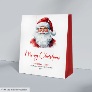 Varmt Santa Claus Mysigt Rött Grönt Jul Chic