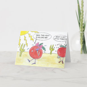 VARMT TOMATFÖDELSEDAGKORT KORT