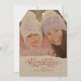 Varmt välkommen | Julkort med foto