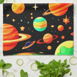 Varmtandad konsomisk Tecknad konst Kökshandduk