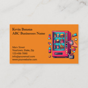 Varmtoner Vending Maskin Visitkort