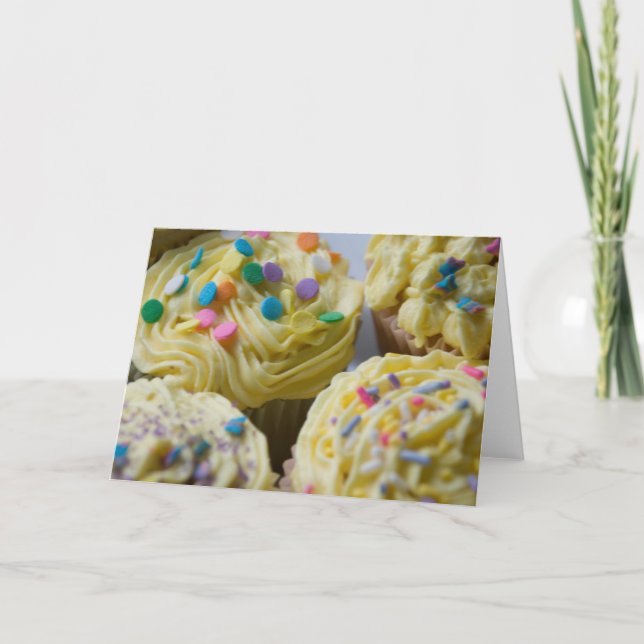 Vårmuffinkort Kort (Framsida)