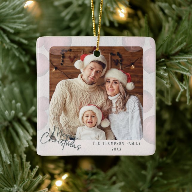 Varmvattenfärgsinbjudan till helgdag julfest julgransprydnad keramik (Träd)