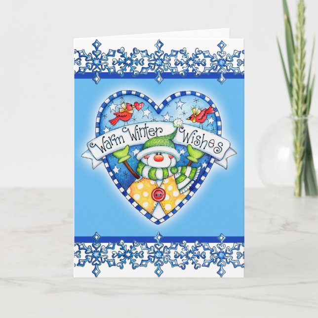 Varmvinter Önskemål - gratulationskort Helgkort (Framsida)