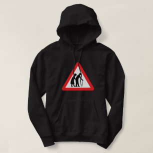 VARNA åldringfolk - UK trafikerar undertecknar Sweatshirt Med Luva