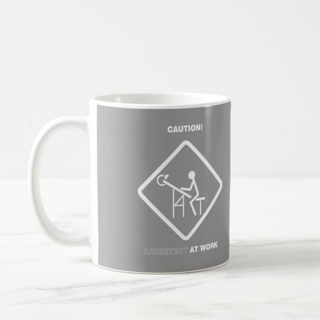 Varna arkitekten på arbete kaffemugg (Vänster)