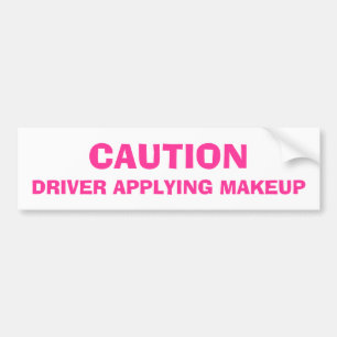 Varna chauffören som applicerar Makeup Bildekal