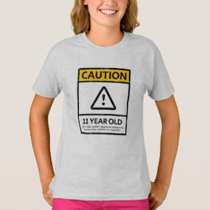 VARNA den åriga 11th för gåvaungen för födels T Shirt
