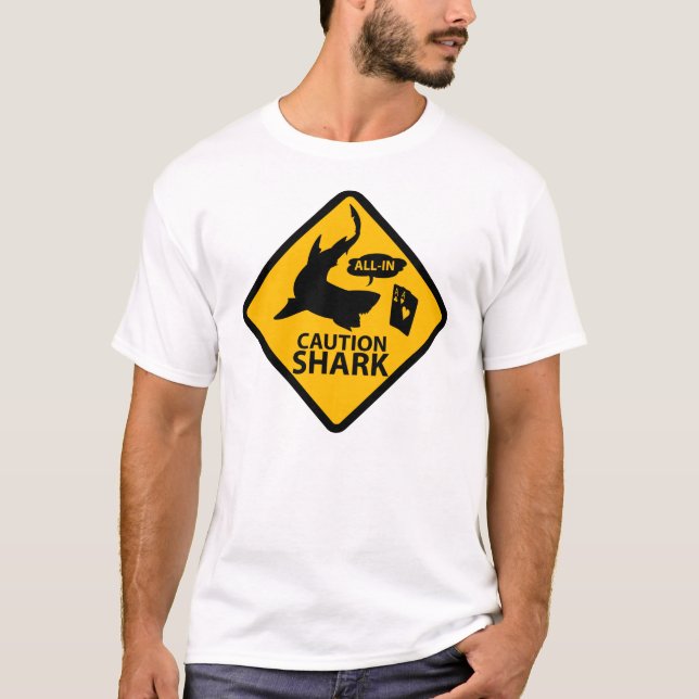"Varna: Den fulla hajen" beklär lätt Tee Shirt (Framsida)