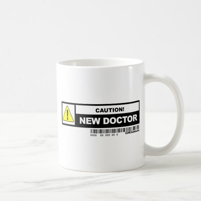 Varna den nya doktorn kaffemugg (Höger)