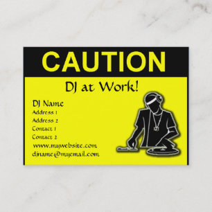 Varna - DJ på arbete Visitkort