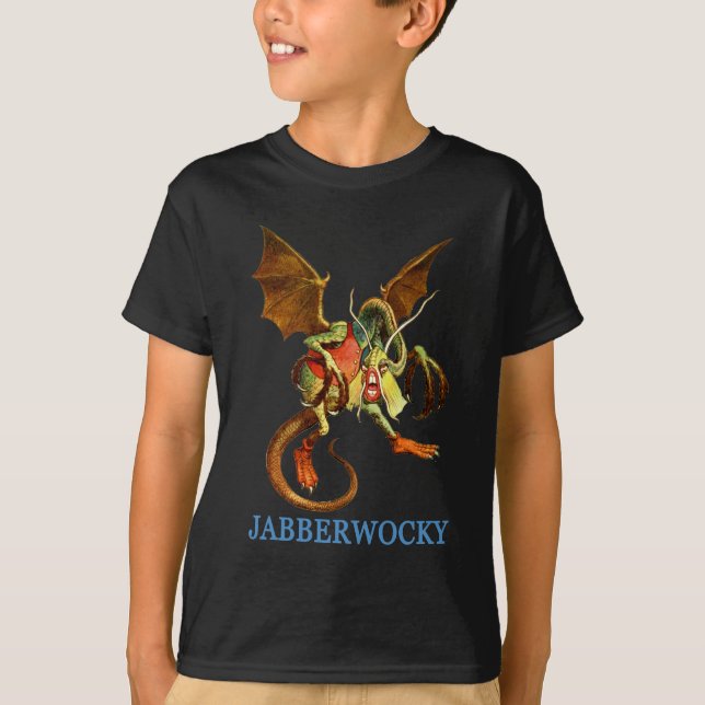 VARNA FÖR DEN FRUKTADE JABBERWOCKY TRÖJA (Framsida)