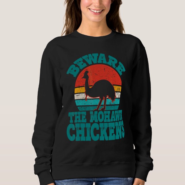 Varna för Mohawk-hönsen Cool Kasuar T Shirt (Framsida)
