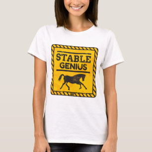 Varna för snilletweeten för varning stabil polit t shirt