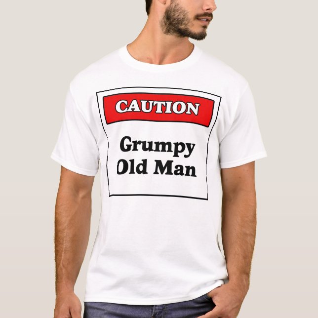 Varna: Grumpy gamal man T-shirt (Framsida)