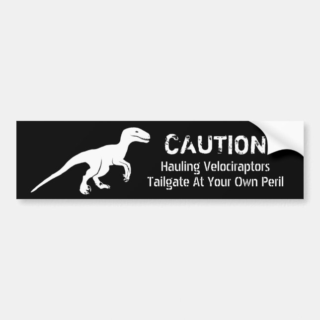 VARNA: Hauling av Velociraptors Bildekal (Framsidan)