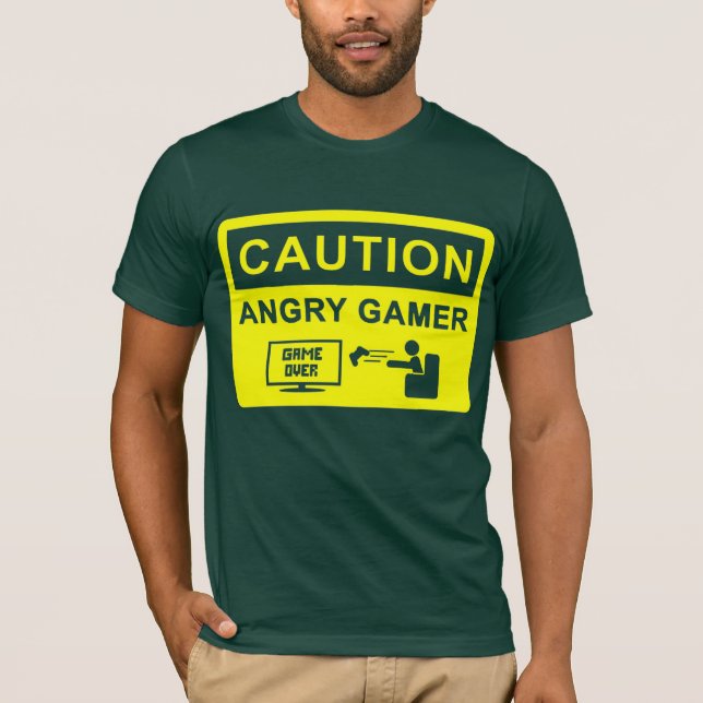 Varna! Ilsken GamerTshirt Tee (Framsida)