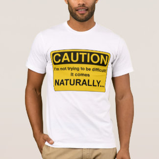 VARNA inte pröva Im för att vara svårt, roligt Tee Shirt