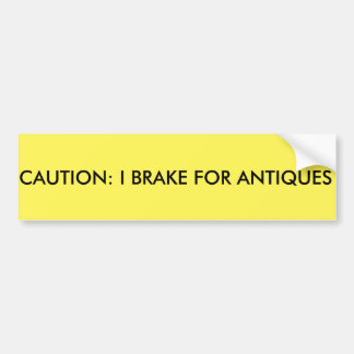Varna: Jag bromsar för antikviteter Bildekal