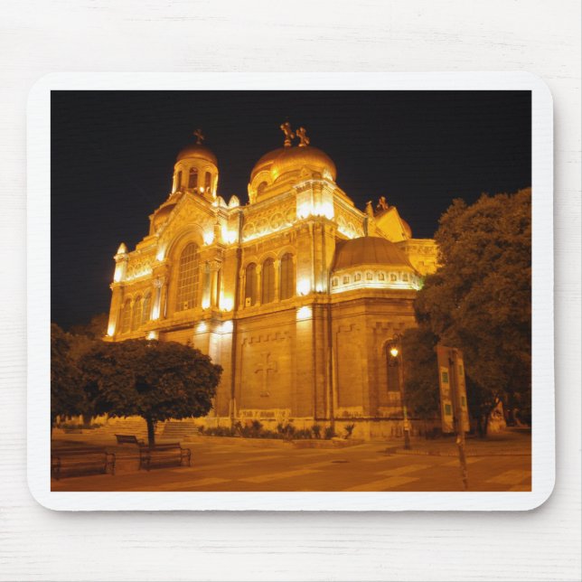 Varna katedral på natten musmatta (Framsidan)