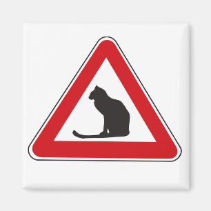 Varna katter, trafikera undertecknar, italien magnet