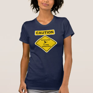 Varna klockan för att flyga Aerialists - Trapeze T Shirt