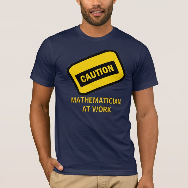 VARNA: Mathematician på arbete Tee Shirt (Framsida)