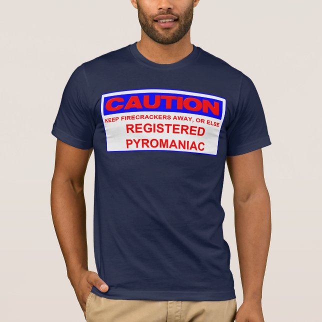 varna registreringspyromanen t shirt (Framsida)