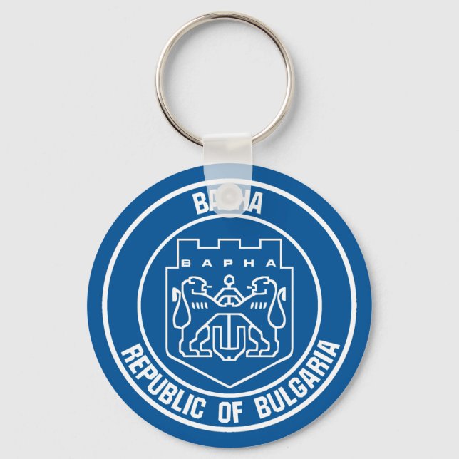 Varna Round Emblem Nyckelring (Framsida)