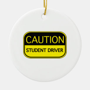 Varna studentchauffören julgransprydnad keramik