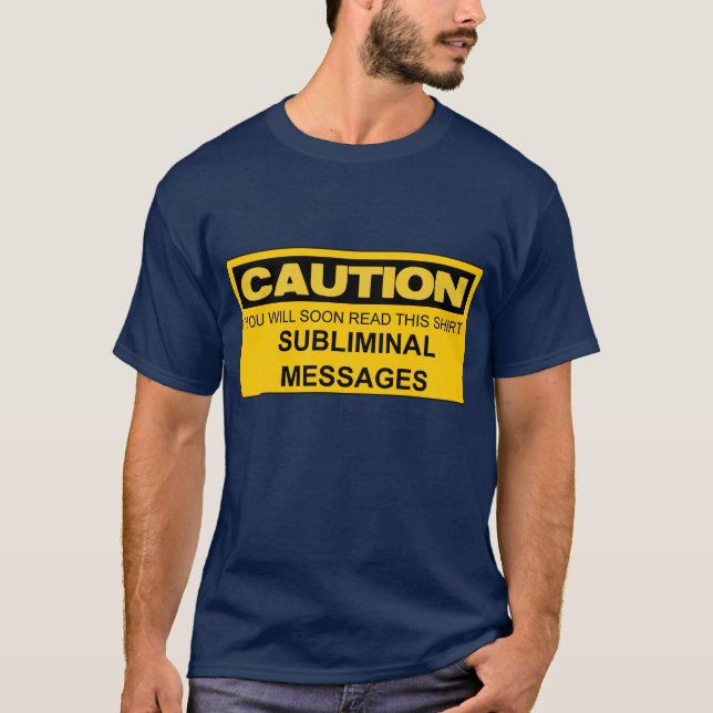 VARNA SUBLIMINALA MEDDELANDEN TEE (Framsida)