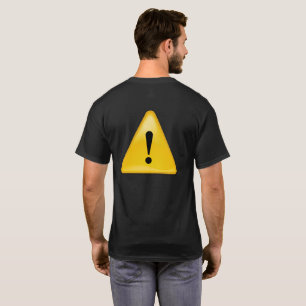 Varna symbolet för motorcykelsäkerhet t shirt